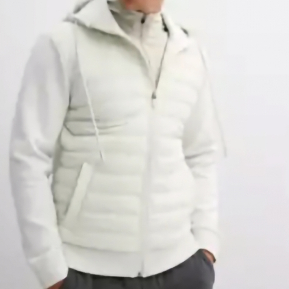 FLX men's mixed media‎ jacket white size XXL